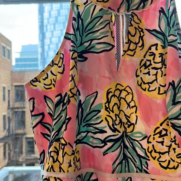 Draper James Pink and Yellow Pineapple Dress - Picture 2 of 4